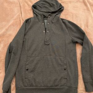 Urban Heritage Charcoal Button-Up Hoodie